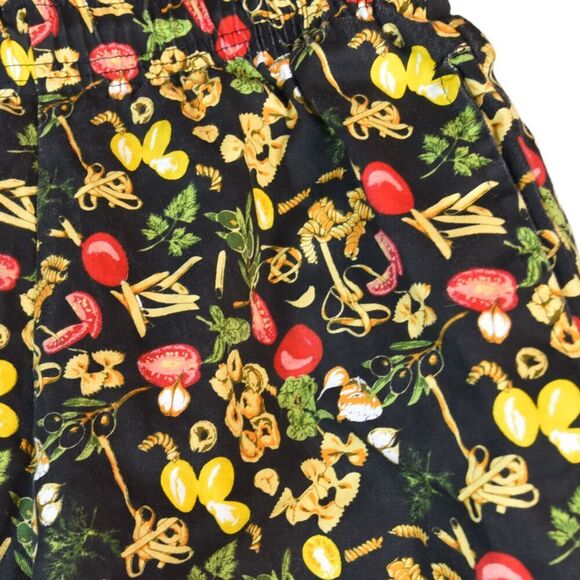 VTG 90s Chef Wear Pasta Italian Made in USA Baggy Elastic Waist Hippie Pants XS - Picture 9 of 13